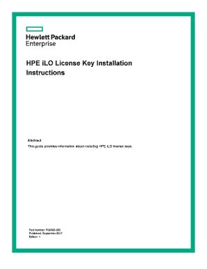 Fillable Online This guide provides information about installing HPE ...