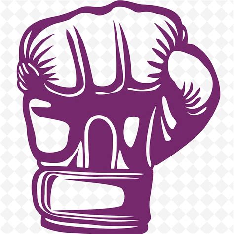 Png boxing glove with bold logo displaying a powerful boxer or a ...