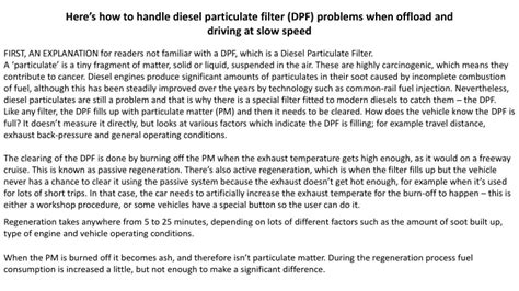 Diesel Particulate Filter Problems 的图像结果