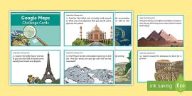 Google Earth Challenge Task Cards