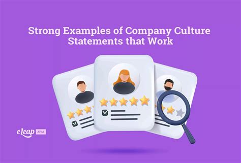Strong Examples of Company Culture Statements that Work - eLeaP Performance