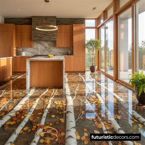 Bring Nature Indoors with 3D Birch Tree Epoxy Flooring