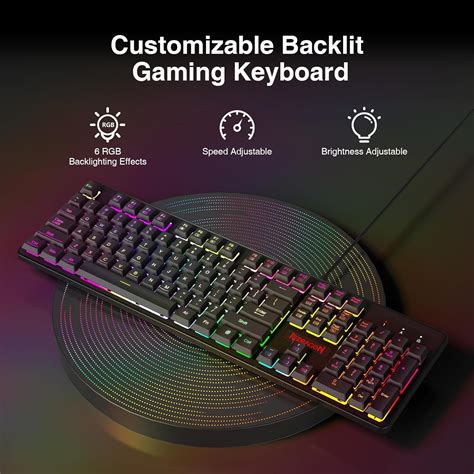 Redragon S107 Gaming Keyboard and Mouse Combo with India | Ubuy
