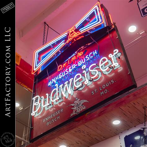 Vintage Budweiser Lighted Signs