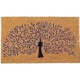 Buy Onlymat Natural Coco Coir Tree Printed Anti-Slip Doormat Long ...