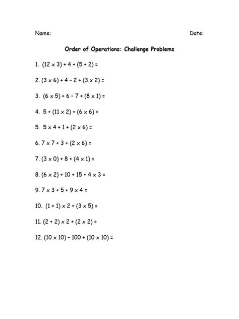 Image result for Practice Word Problems Order of Operations