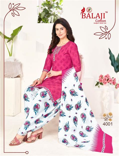 Balaji Sui Dhaga Vol 4 Regular Wear Cotton Printed Dress Material ...