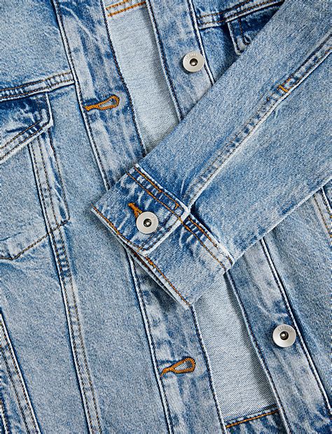 Buy Cotton Rich Collarless Denim Jacket at Marks & Spencer