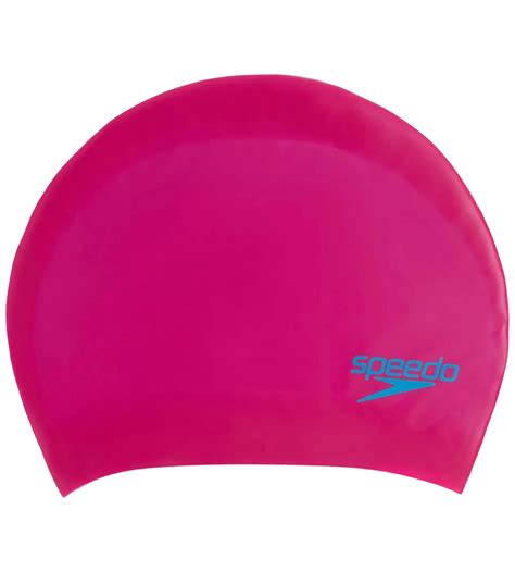 Buy Speedo Long Hair Swim Caps Junior-Pink-Blue Online | Speedo India