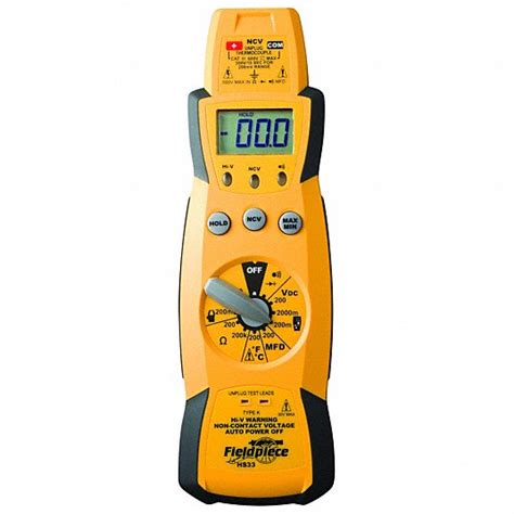 FIELDPIECE, TRMS, CAT III 600V, Digital Multimeter - 819UM8|HS33 - Grainger
