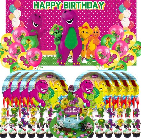 Buy N07620-Bdy-DXRC-Barneyyy Barney and Friends Party Supplies Plates ...