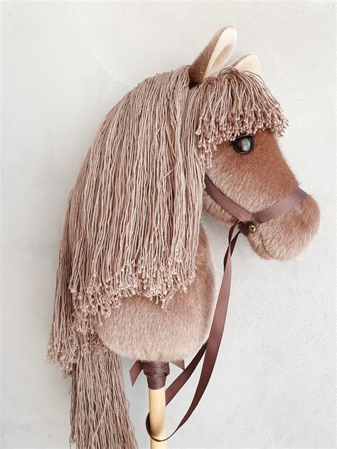 Hobby Horse Head on a Stick for Children Ride on Outdoor/indoor Playing ...