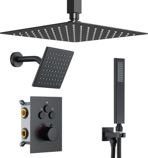 JetsBath Thermostatic Dual Shower Heads System with Ceiling India | Ubuy