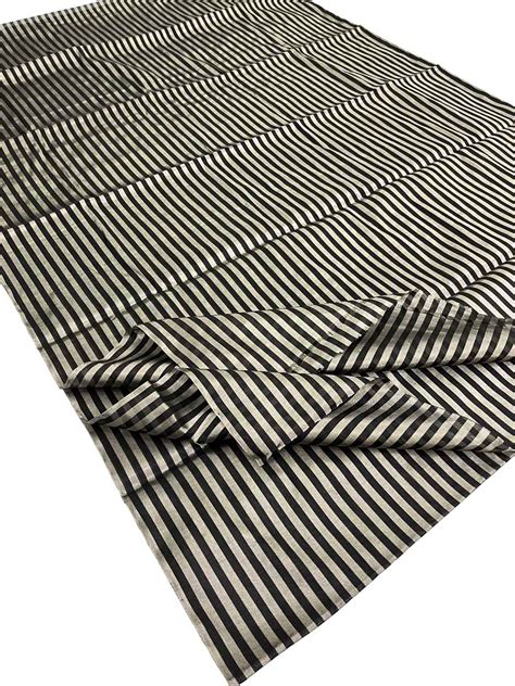 Shop the Elegant Black and Silver Handloom Chanderi Pure Tissue Silk ...