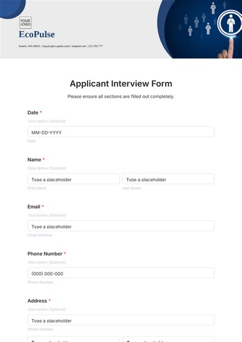 Image result for Interview Questions Form