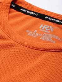 Buy HRX by Hrithik Roshan Women Orange Running T-shirt Online at Best ...