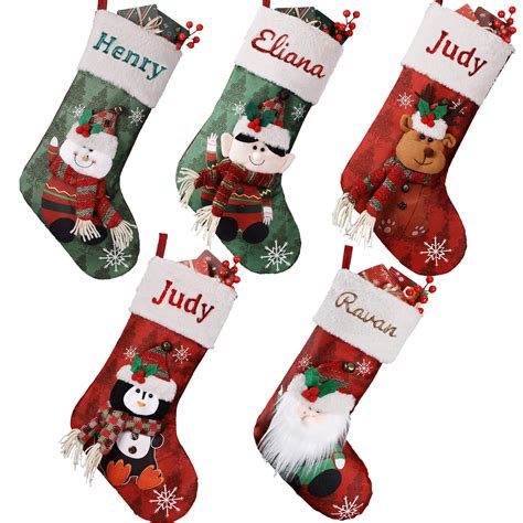 Amazon.com: Bemaystar Personalized Christmas Stockings - Custom ...