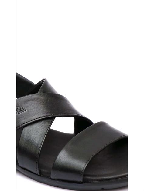 Hitz Men's Black Leather Slip on Sandals – Hitz Shoes Online