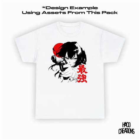 Buy Anime Streetwear Aesthetic Icons & Symbols 25 Assets for Designs ...