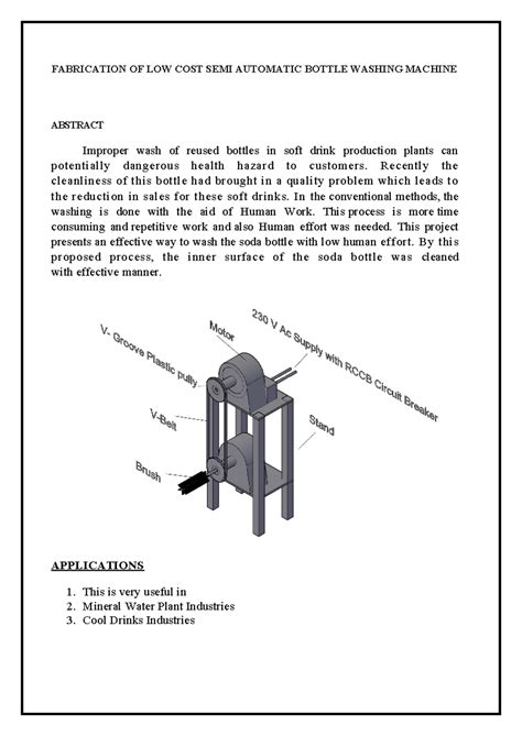 Project-11 - FABRICATION OF LOW COST SEMI AUTOMATIC BOTTLE WASHING ...