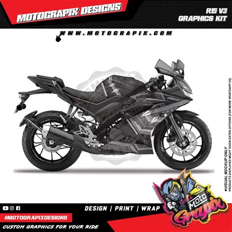 Motograpix Designs Yamaha R15 V3 Kit 5 : Amazon.in: Car & Motorbike
