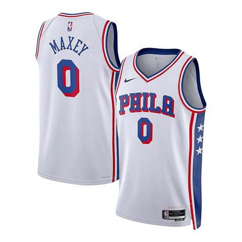 Unisex Nike Tyrese Maxey Philadelphia 76ers Swingman Jersey ...