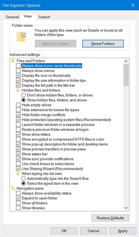 File Explorer Options Win 10 的图像结果