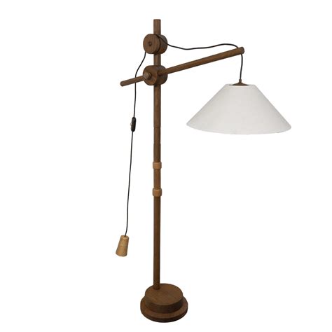 Vintage wooden floor lamp, 1960s | #162753