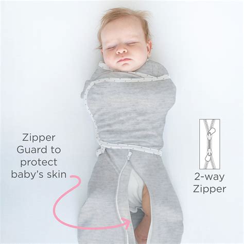 Omni Swaddle Sack with Wrap - Arms Up Sleeves & Mitten Cuffs, Heathere – SwaddleDesigns