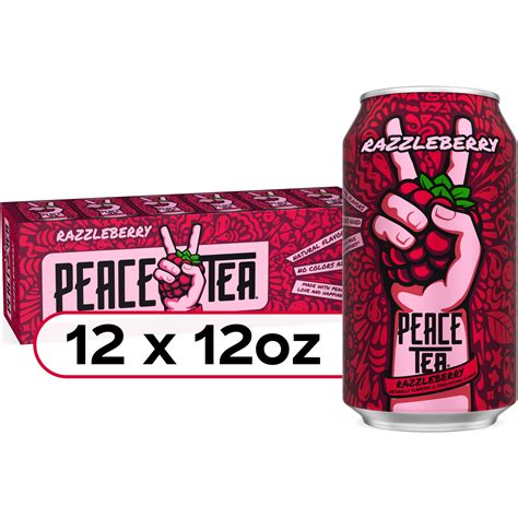 Peace Tea Razzleberry Canned Iced Tea, 12 fl oz, 12 Pack - Walmart.com