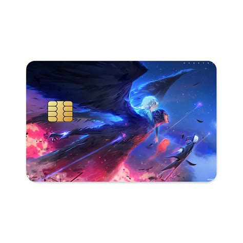 Howl, Sophie, and Turniphead flying through the sky Credit Card Skins