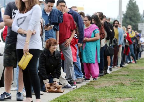 Image result for americans waiting in line to vote