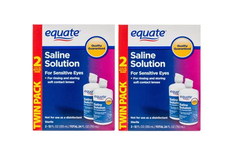 Snapklik.com : Equate Saline Solution For Sensitive Eyes, 12 FL Oz Bottles