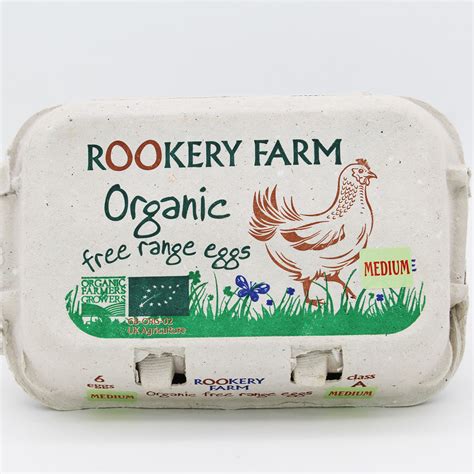 Rookery Farm Organic Free Range Eggs - Medium (6 pack) - Organic to ...