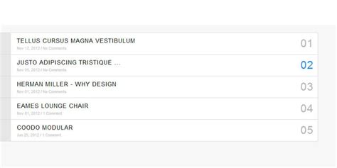 Image result for HTML/CSS List Data