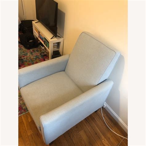 Light Blue Recliner Chair - AptDeco