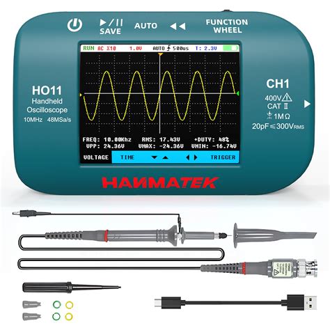 Hanmatek Ho11 Handheld Digital Oscilloscope 10mhz Bandwidth 48msa S ...