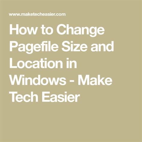 Image result for How to Change Page File Size