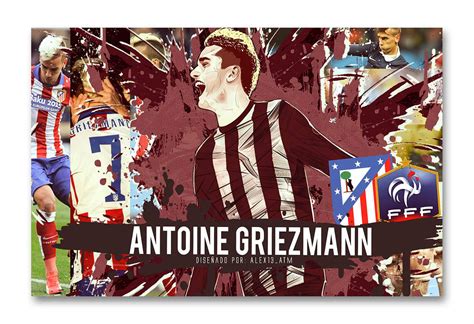 Tamatina Atletico Madrid Football Club Wall Poster - Antoine Griezmann ...