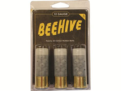 Reaper Defense Beehive 12 Ga Ammo 2-3/4 32 Cal Rubber Balls 20 Pellets