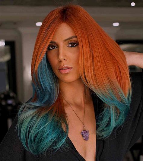 Orange Ombre Hair Color