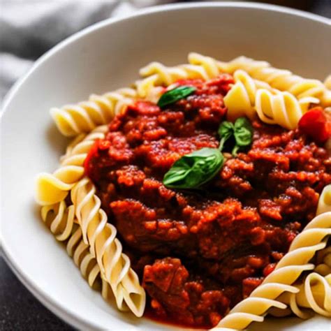 Rotini With Meat Sauce
