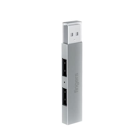 A standing view of FINGERS TriPort USB Hub