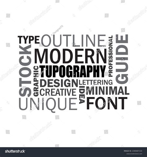 Typography Text Background Vectors Illustrations Template Stock Vector ...