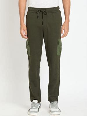 Buy Club York Men Dark Olive Solid Cargo (S) Online