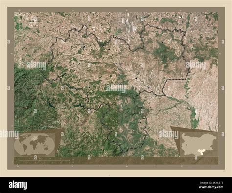 Haskovo, province of Bulgaria. High resolution satellite map. Locations of major cities of the ...