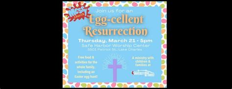Egg-cellent Resurrection Messy Church, 3501 Patrick St, Lake Charles ...
