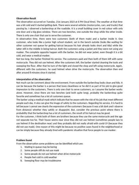 Image result for Anthropology Observation Report Example