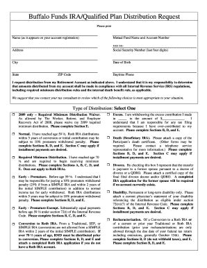 Buffalo Funds IRA/Qualified Plan Distribution Request - Fill and Sign ...