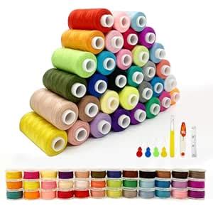 Thread for Sewing Machine Thread Assortment - 36 Colors 72 Pcs 754 Yard ...